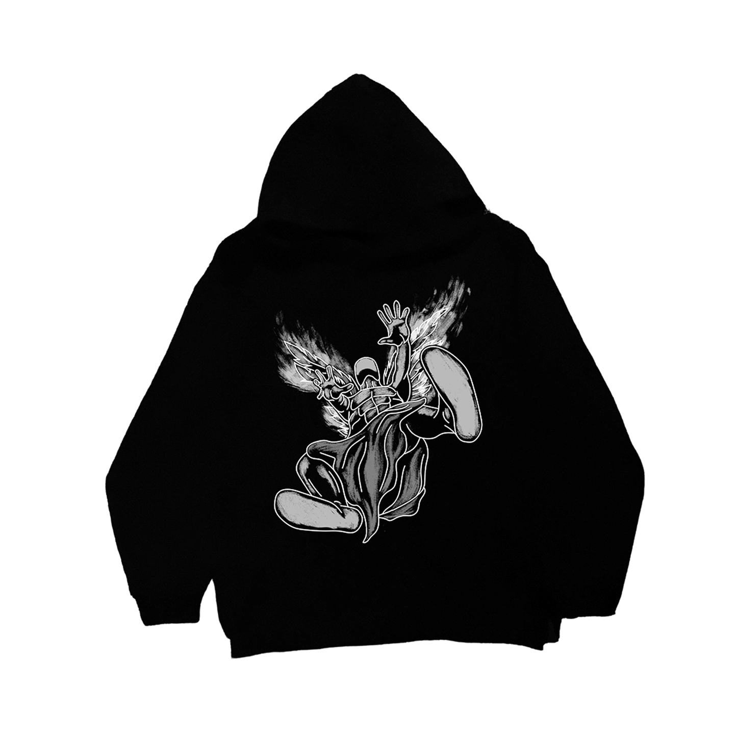 Pathway of Regret – Black Oversized Heavyweight Hoodie