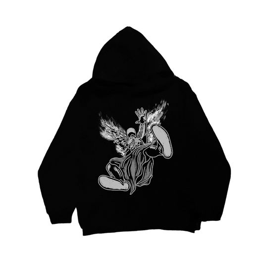 Pathway of Regret – Black Oversized Heavyweight Hoodie